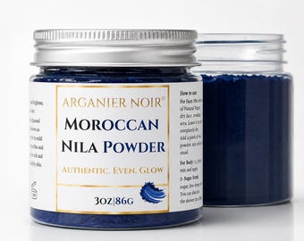 Polvo de Nila marroquí, auténtico cuidado de la piel marroquí, 3 oz