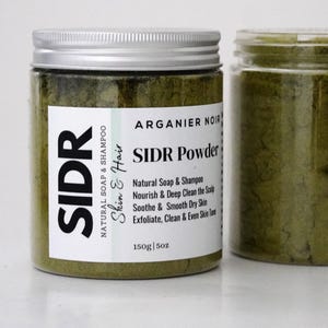 Sidr Moroccan Sedr Powder For Hair and Skin, Arganier Noir 150g