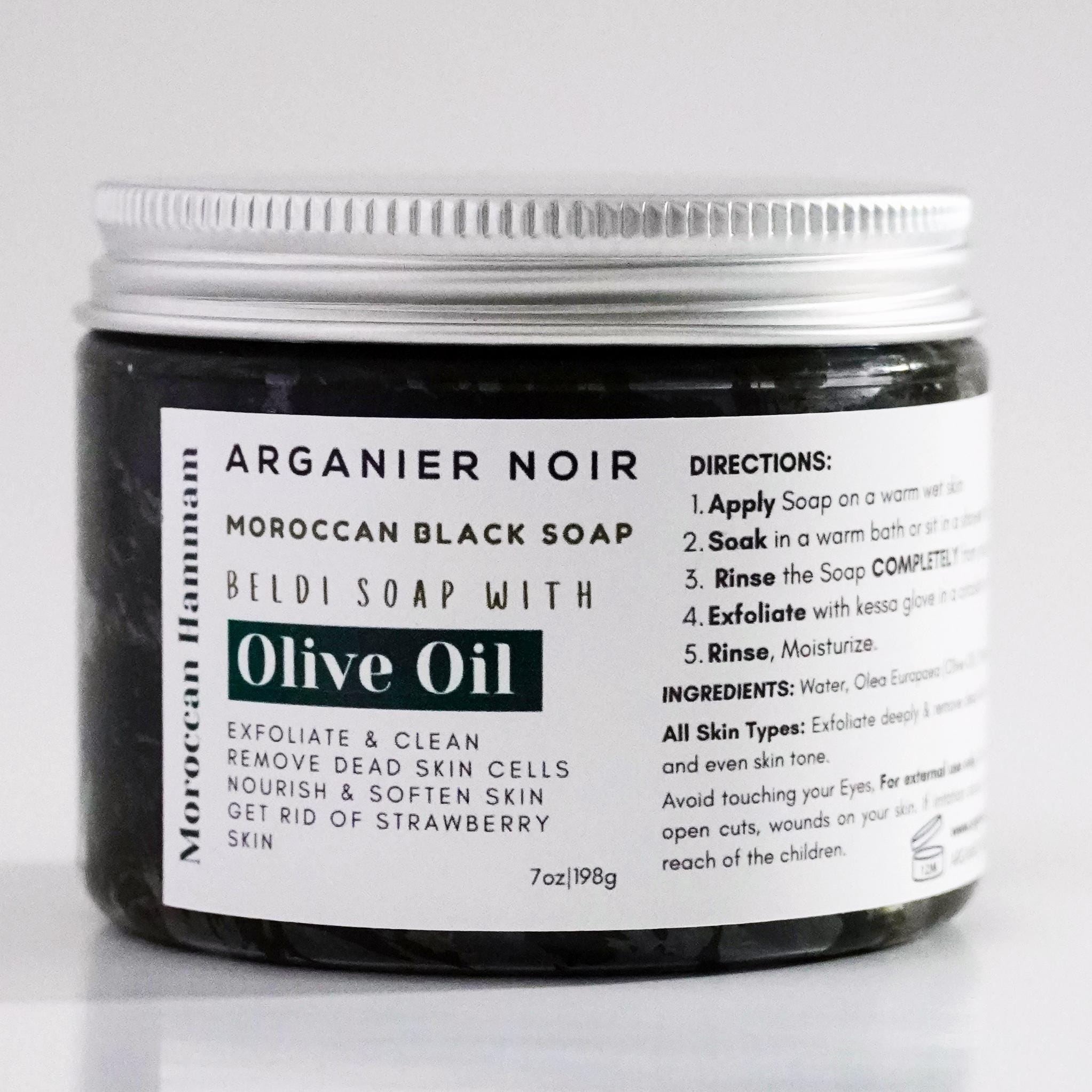 Moroccan Black Soap Kessa Glove Moroccan Hammam Set - Etsy UK