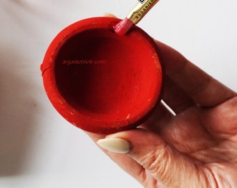 Moroccan Lip Terracotta| Authentic Lip Pot from Morocco| Lip and Cheek Tint