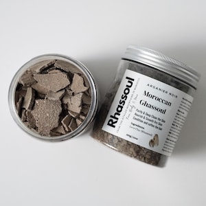 Moroccan Rhassoul-  Clay for Face- Hair- Body- Clean & Purify- 100% Organic- Cruelty Free- Arganier Noir