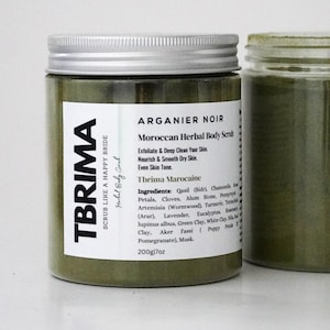Tbrima from Moroccan Sahara | Herbal scrub- Detox Body Scrub| Arganier Noir