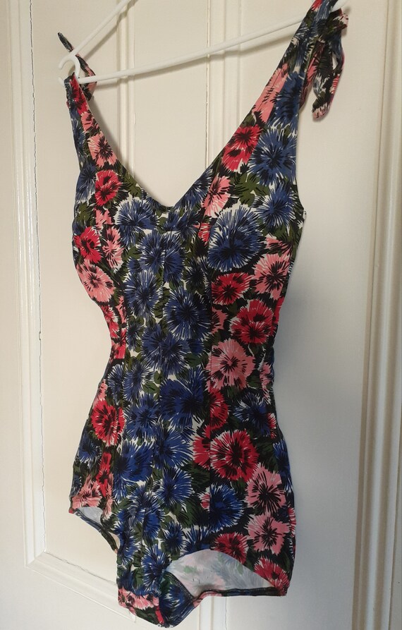 1950s one piece bathing suit