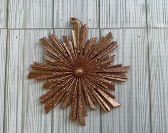 Rose Gold UITC Flower 5.9”W x 6.3”H x 1”D center