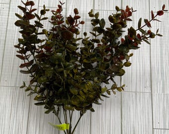 Moss Eucalyptus x7stem 18”L x 10”W x 8”D Bush; Fall and Halloween