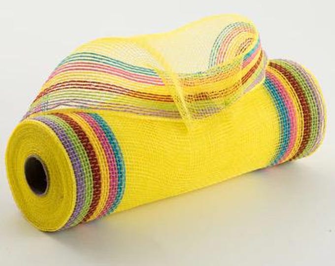 Bordered Mesh 10” Border Stripe Mesh Yellow and Purple, LSU Border Stripe Mesh ...