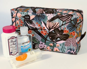 Canvas + Ripstop Pouch PDF Sewing Pattern / Boxy Pouch / Dopp Kit / Toiletry Bag / Cosmetic Bag / Zipper Pouch / Instant Download