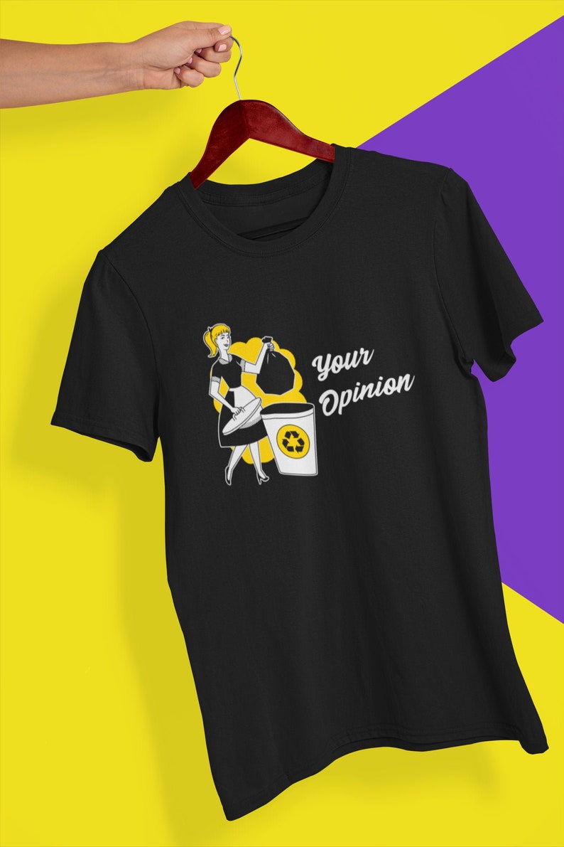 Sarcastic shirt Streetwear| Graphic Tee Aesthetic Clothing Your opinion unisex shirt Pop Art T-Shirt |Pop Culture Funny shirt