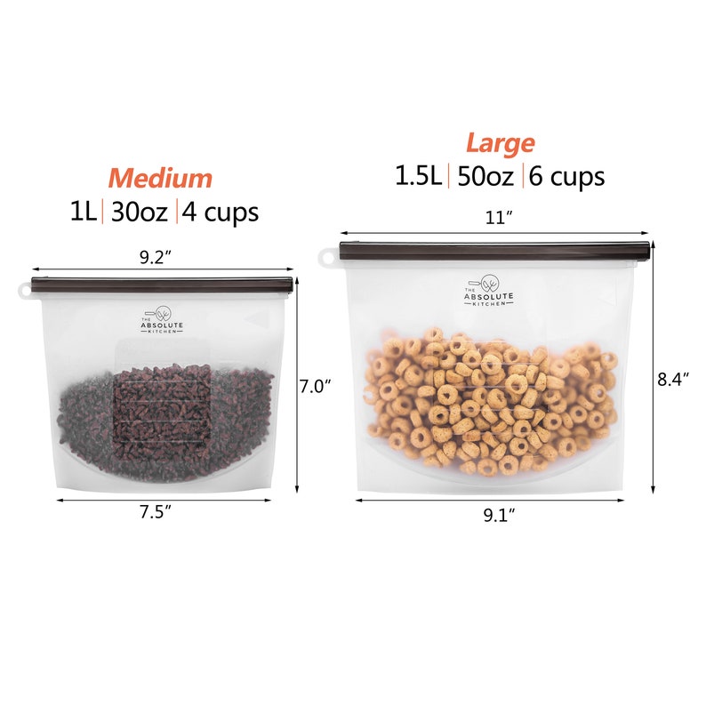 2 Medium PET Travel FOOD STORAGE Bag for Kennel Vacations Etsy