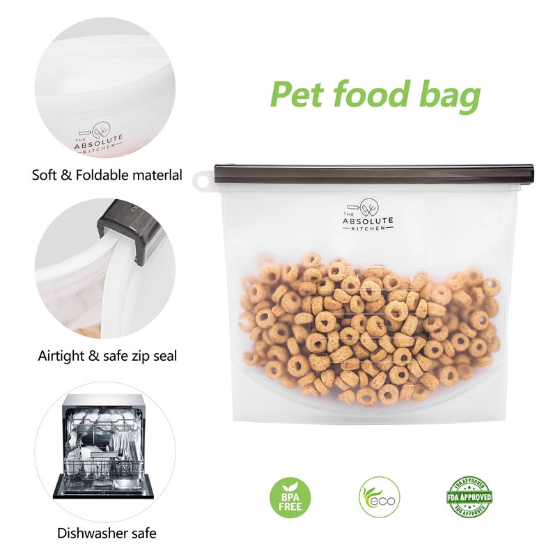 2 Medium PET Travel FOOD STORAGE Bag for Kennel Vacations Etsy
