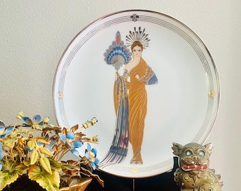 Erte Athena Art Deco Plate Greek Goddess Limited Edition - Etsy