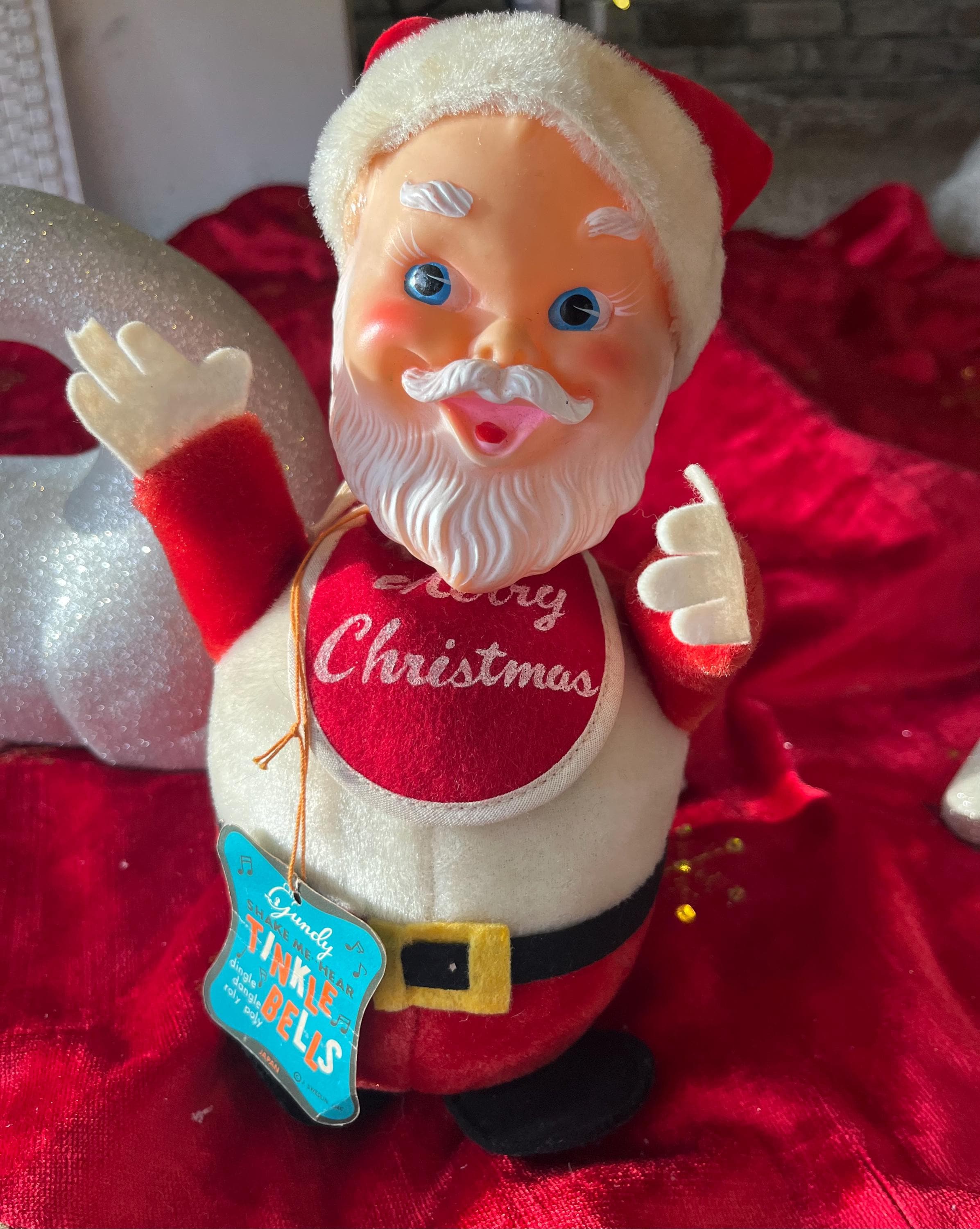 Vintage Gund Santa Claus Roly Poly Chime Plush Toy With Tags - Etsy