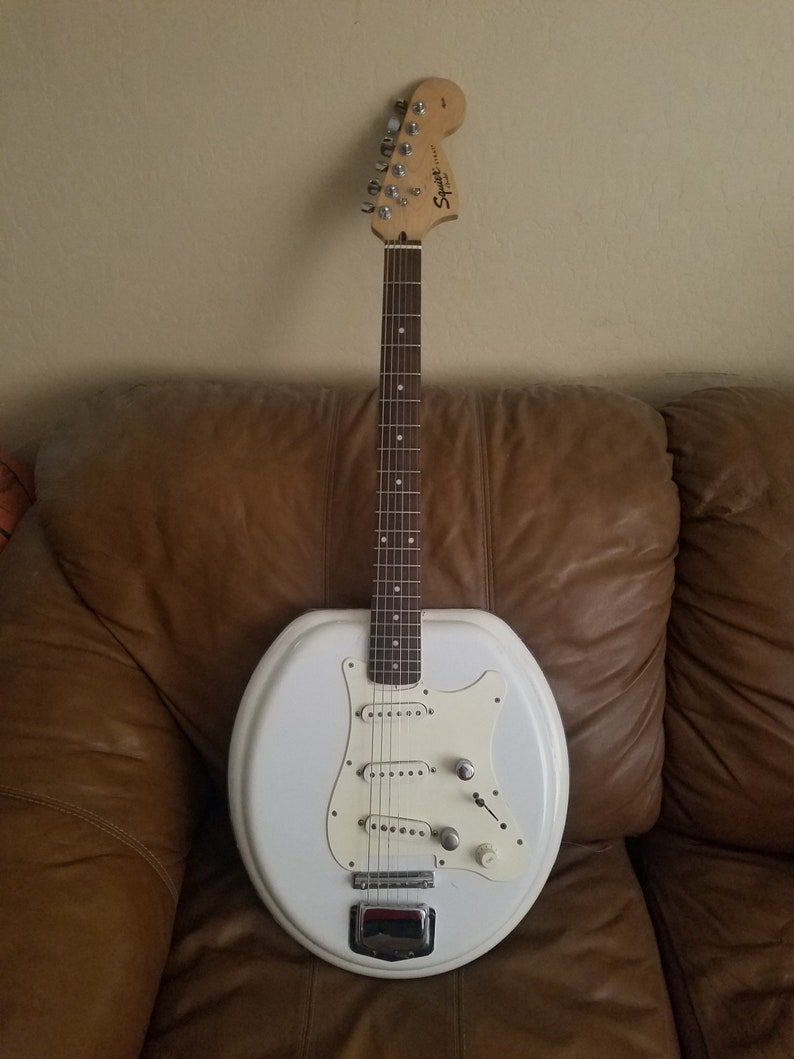 Toilet seat guitar Etsy