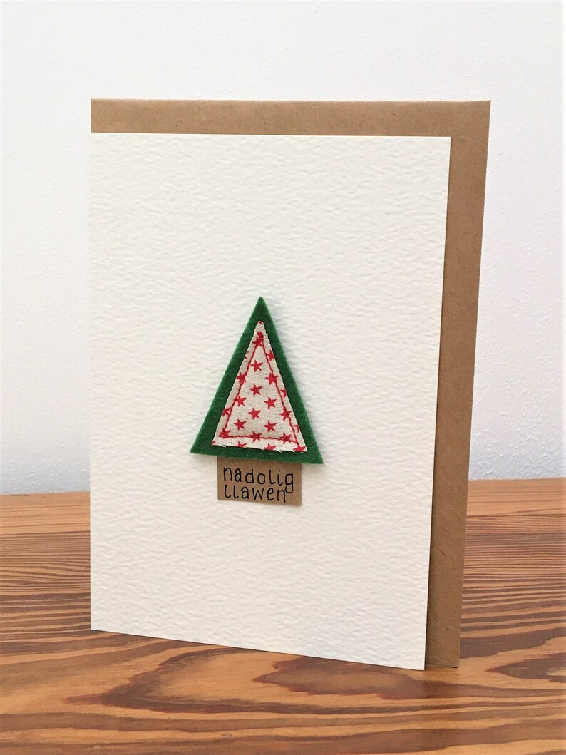 Cerdyn 'nadolig llawen' wedi ei bersonoleiddio // Personalised 'nadolig llawen' 'merry christmas' in Welsh Card image 2