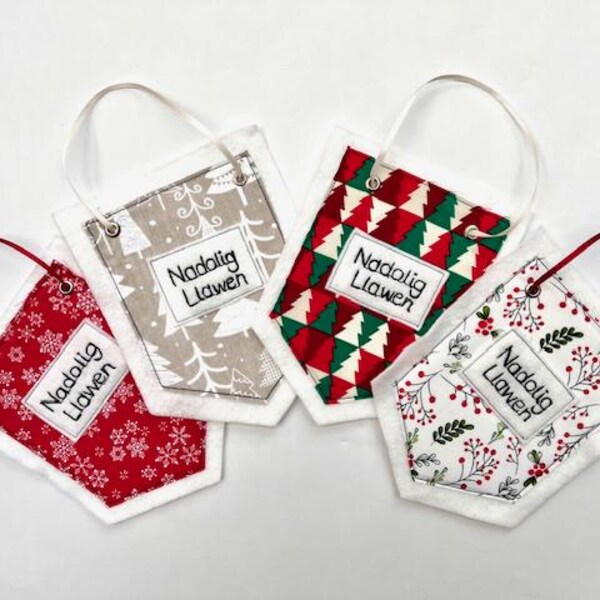 Baner Nadolig Llawen //  'Nadolig Llawen' Pennant Banner
