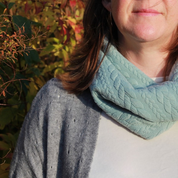 Sgarff Diderfyn - Byr // Infinity Scarf - Short