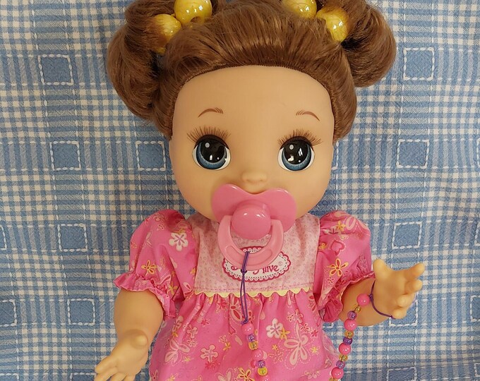 Baby Alive Doll Takling Doll With Handmade Pacifier Etsy