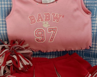 Build a Bear rosa 97 Shirt rot Rock Pom Poms