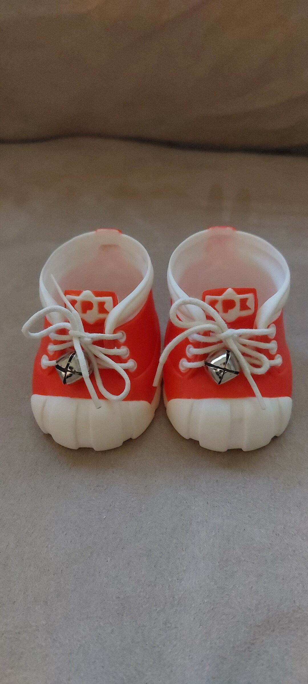 Cabbage Patch Kids Doll Shoes Vintage Red & White Doll Shoes Excellent