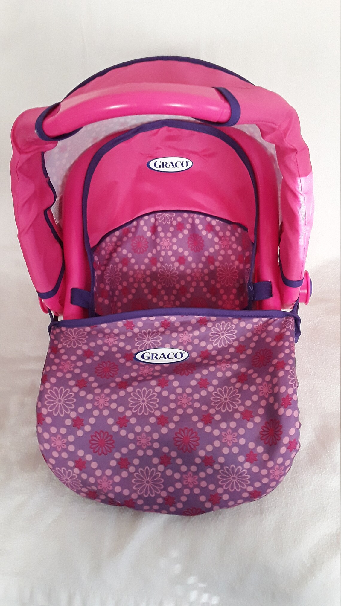 VINTAGE GRACO PLASTIC pink doll carrier euc Etsy