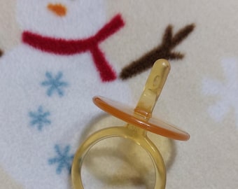 Cabbage Patch, Puppen Schnuller, Vintage gelb aus Kunststoff