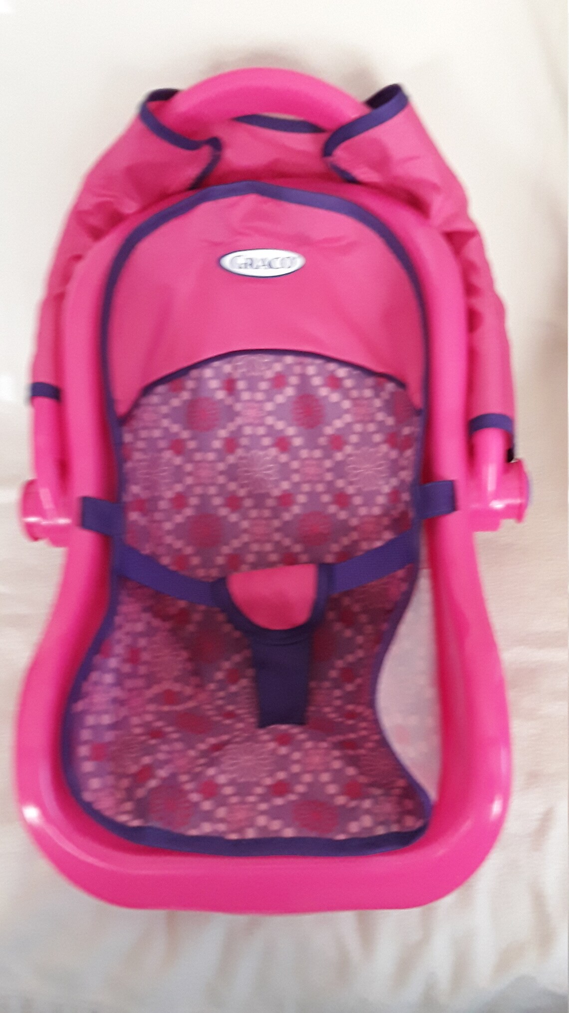 VINTAGE GRACO PLASTIC pink doll carrier euc Etsy