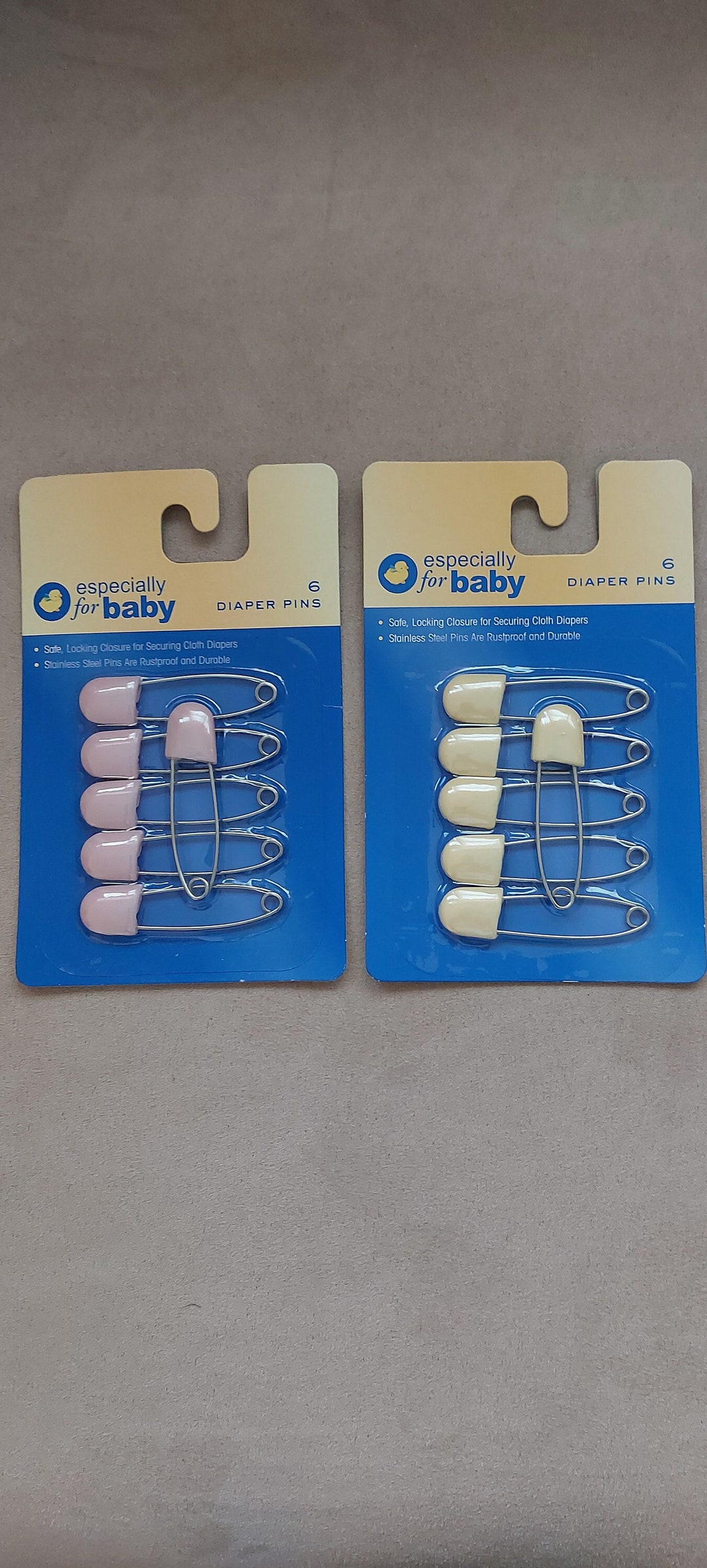Vintage Pins Especially for Baby Vintage Diaper Pins 6 Pink & Etsy