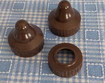 Nursmatic 3 teilige Babyflasche 2 Verschlüsse & 1 Mundstück