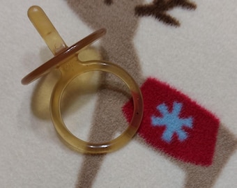 Cabbage Patch, Puppen Schnuller, Vintage gelb aus Kunststoff