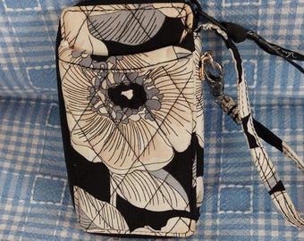 Vera Bradley schwarz-weißes Armband mit Blumenmuster