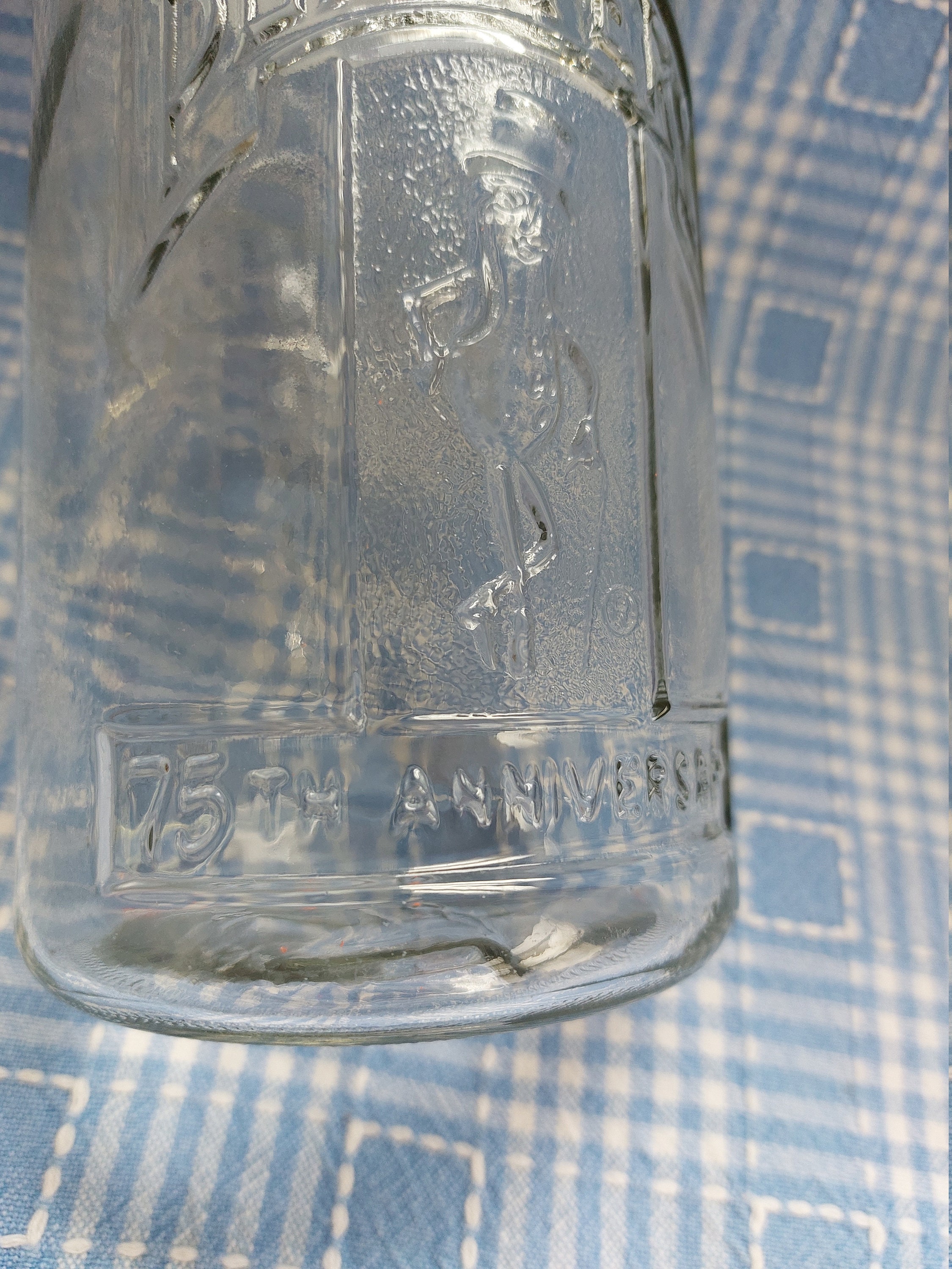 Vintage Planters 75th Anniversary Clear Glass Peanut Jar With Etsy