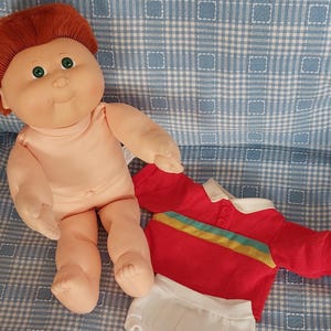 Cabbage Patch docka designerlinje rött hår gröna ögon