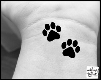 Cat Paw Tattoo Etsy