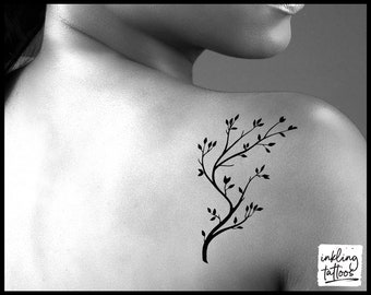Tree Branch Tattoo Etsy