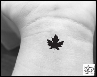 pics Canada Outline Tattoo maple leaf tattoo etsy