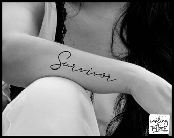 Survivor Tattoo Etsy