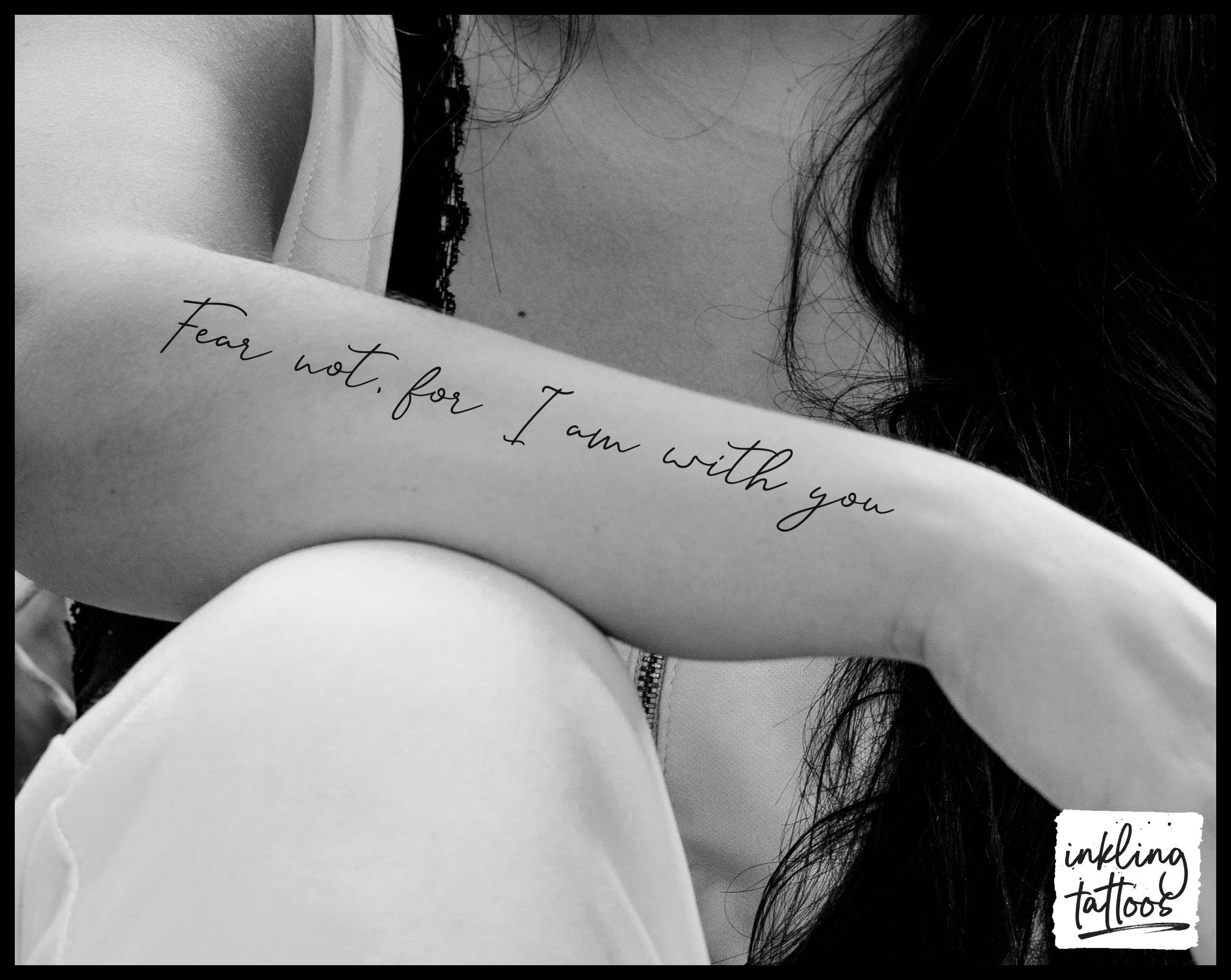 Fear Not for I Am With You Quote Temporary Tattoo Pre-cut - Etsy