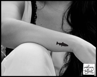 Fish Temporary Tattoo, Pre-Cut