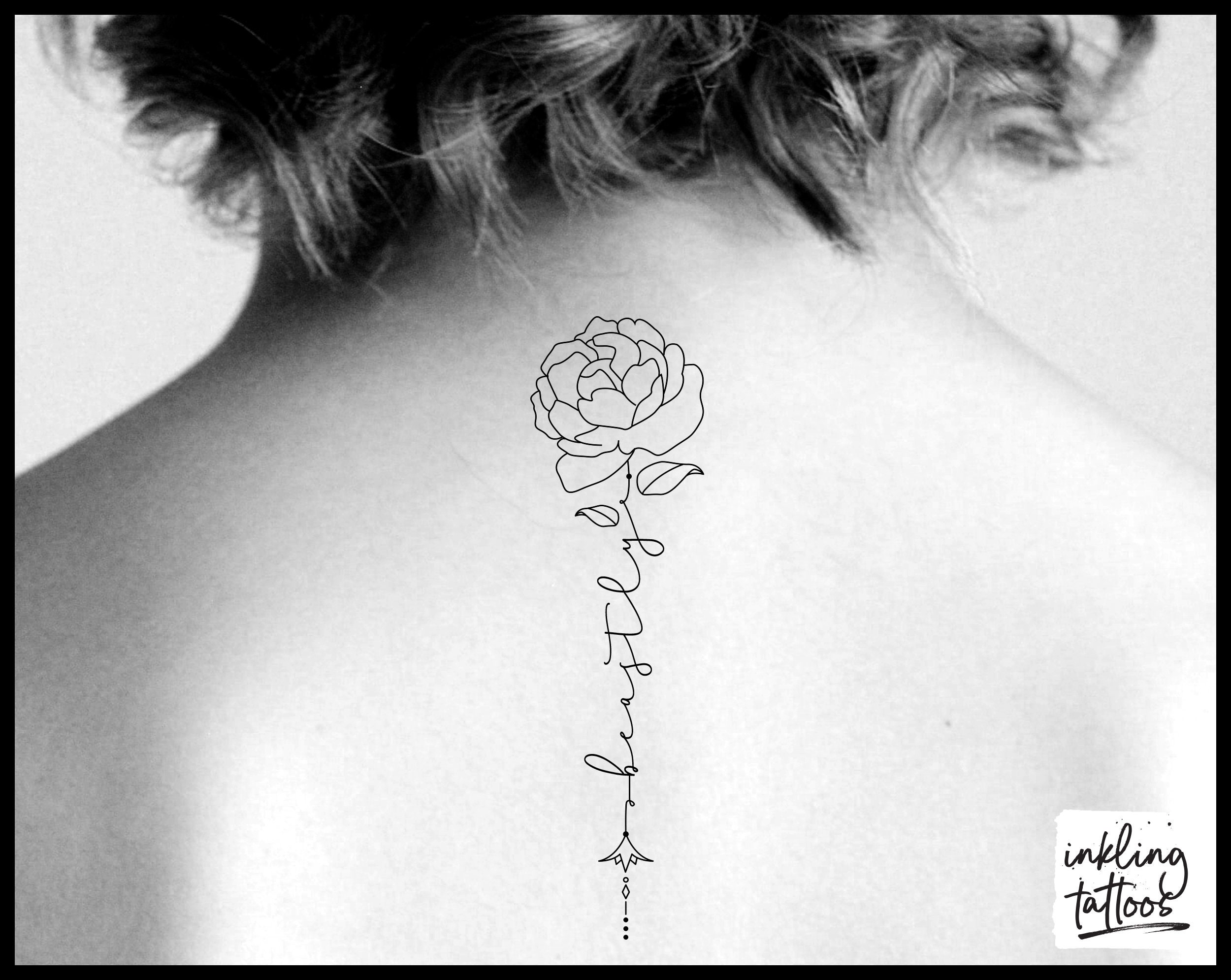 Beauty And The Beast Temporary Tattoo Beastly Rose Temporary Etsy