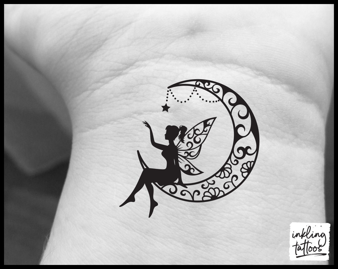 Acheter Angel Fairy Water Fairy Temporary Tattoo Chest Wrist Back Leg Tattoo  | Joom