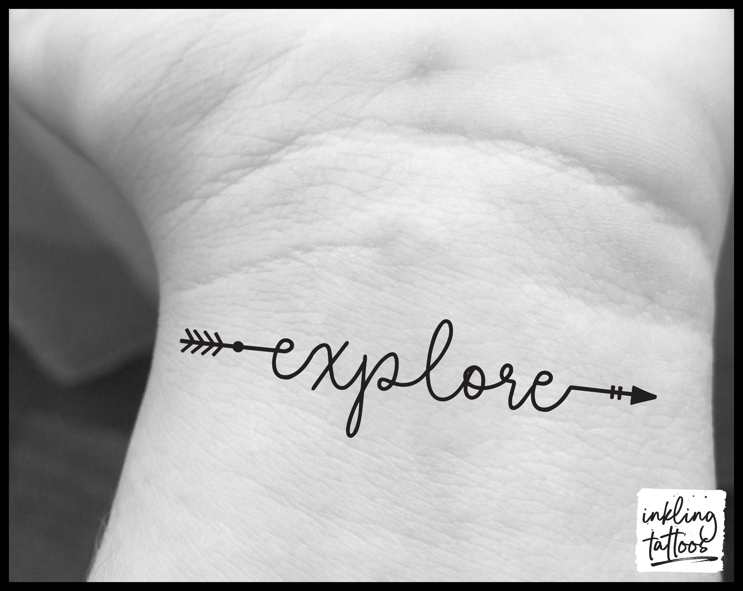 Travel Quote Tattoo - Etsy Travel Quote Tattoo - Etsy