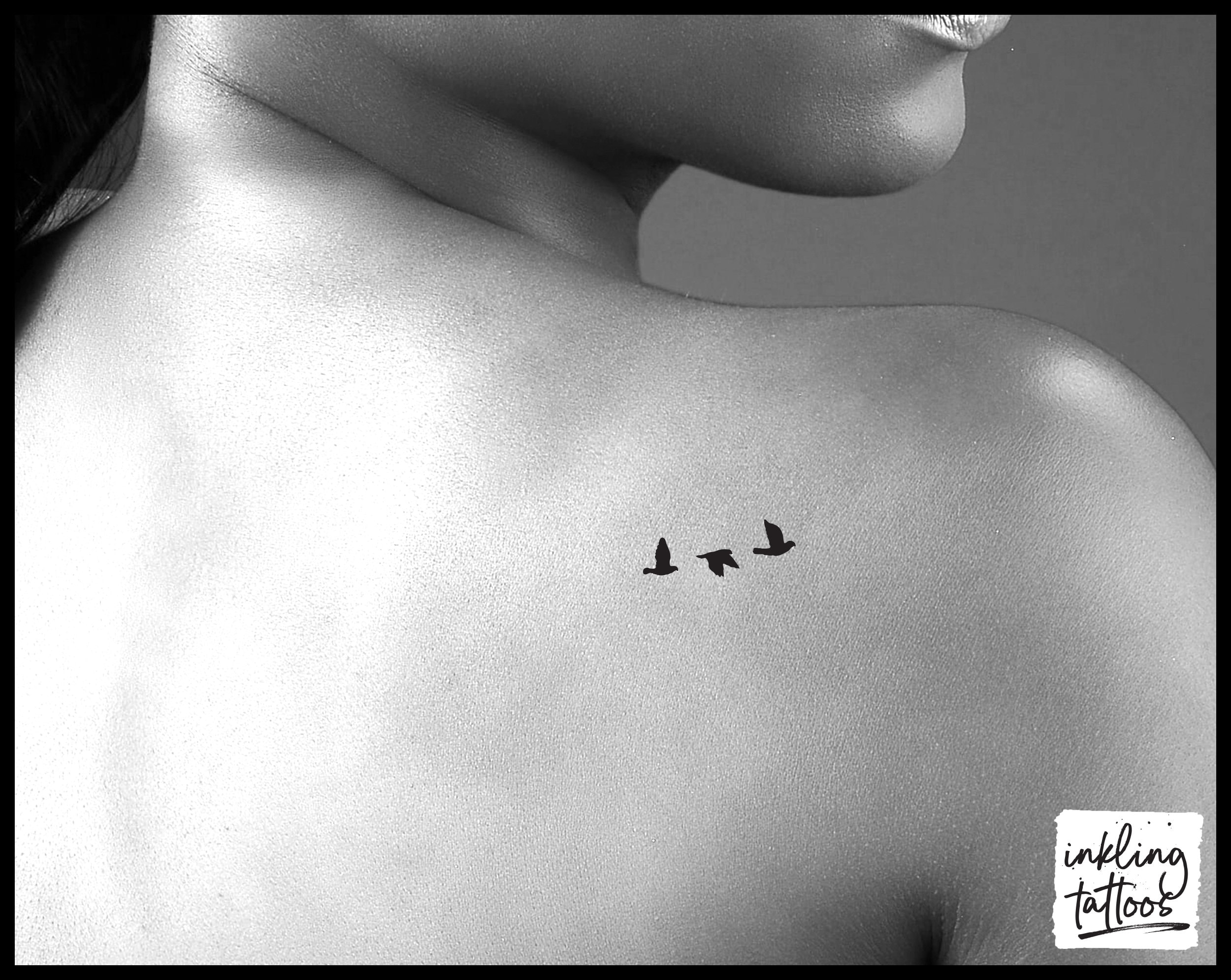 Flying Birds Temporary Tattoo Pre-cut - Etsy