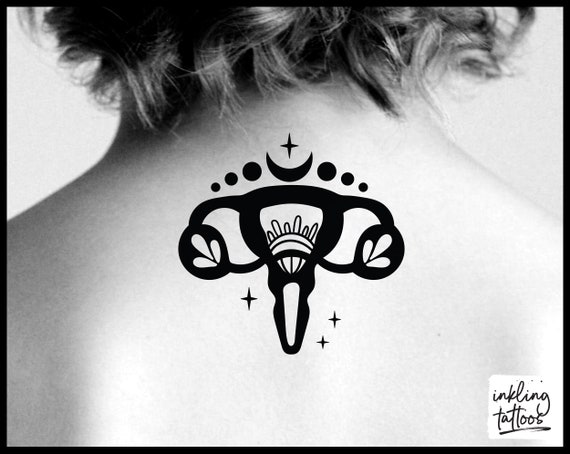 Magical Uterus Temporary Tattoo Pre-cut - Etsy Israel Magical Uterus Temporary Tattoo Pre-cut - Etsy Israel
