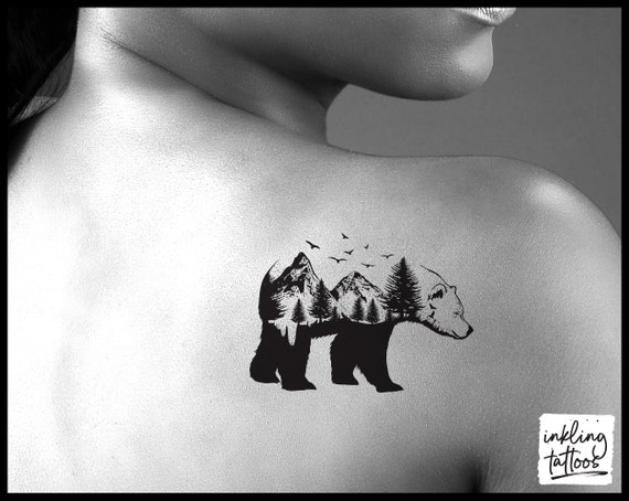 Mountain bear ink tattoo tat instagood tattoooslo os  Flickr