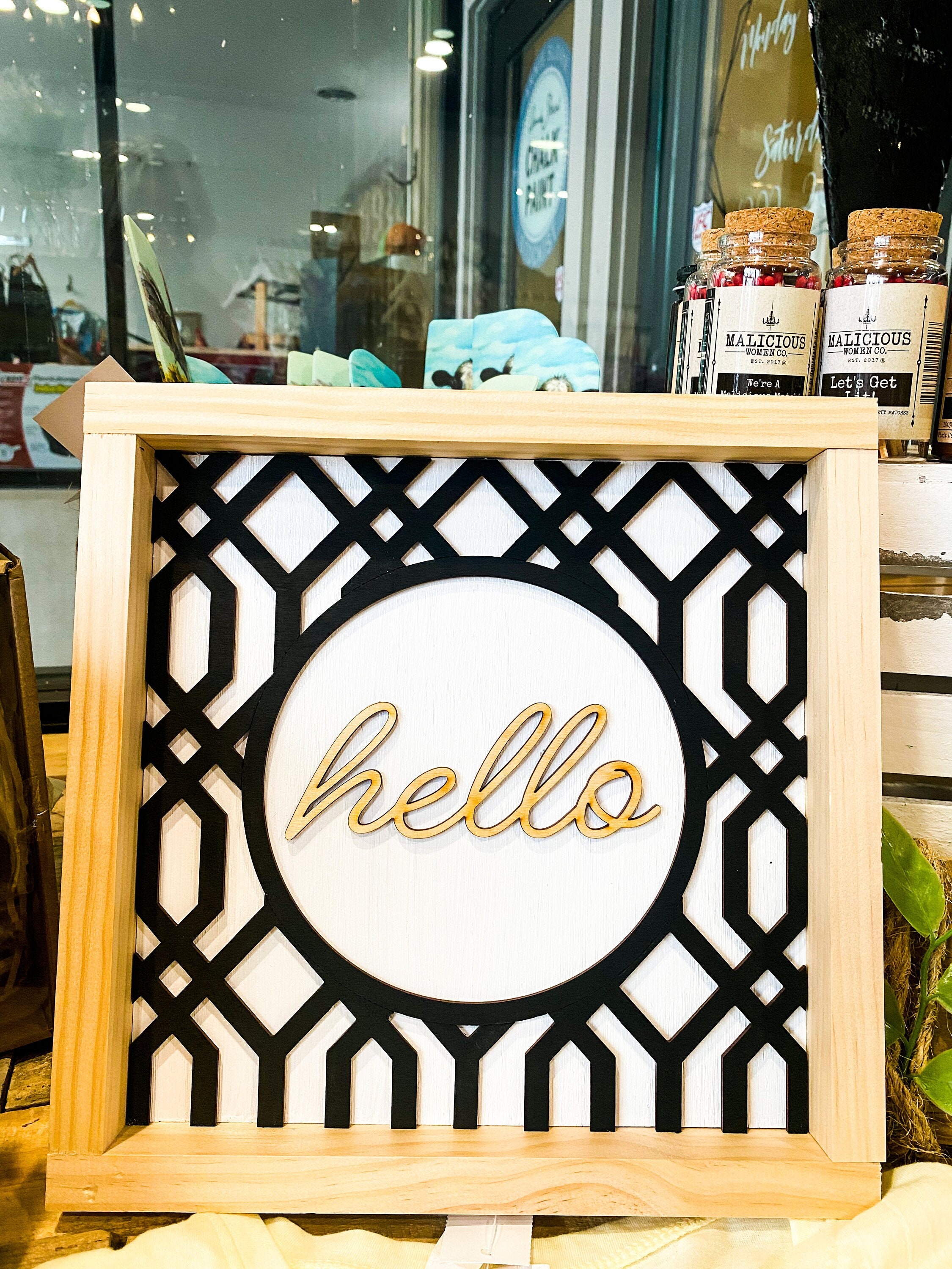 Wooden Wall Hanging Sign Etsy