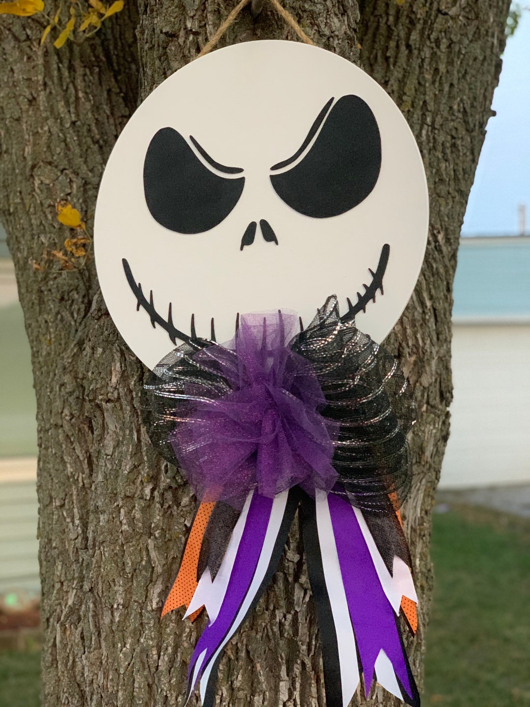 Jack Skellington Door Hanger Etsy