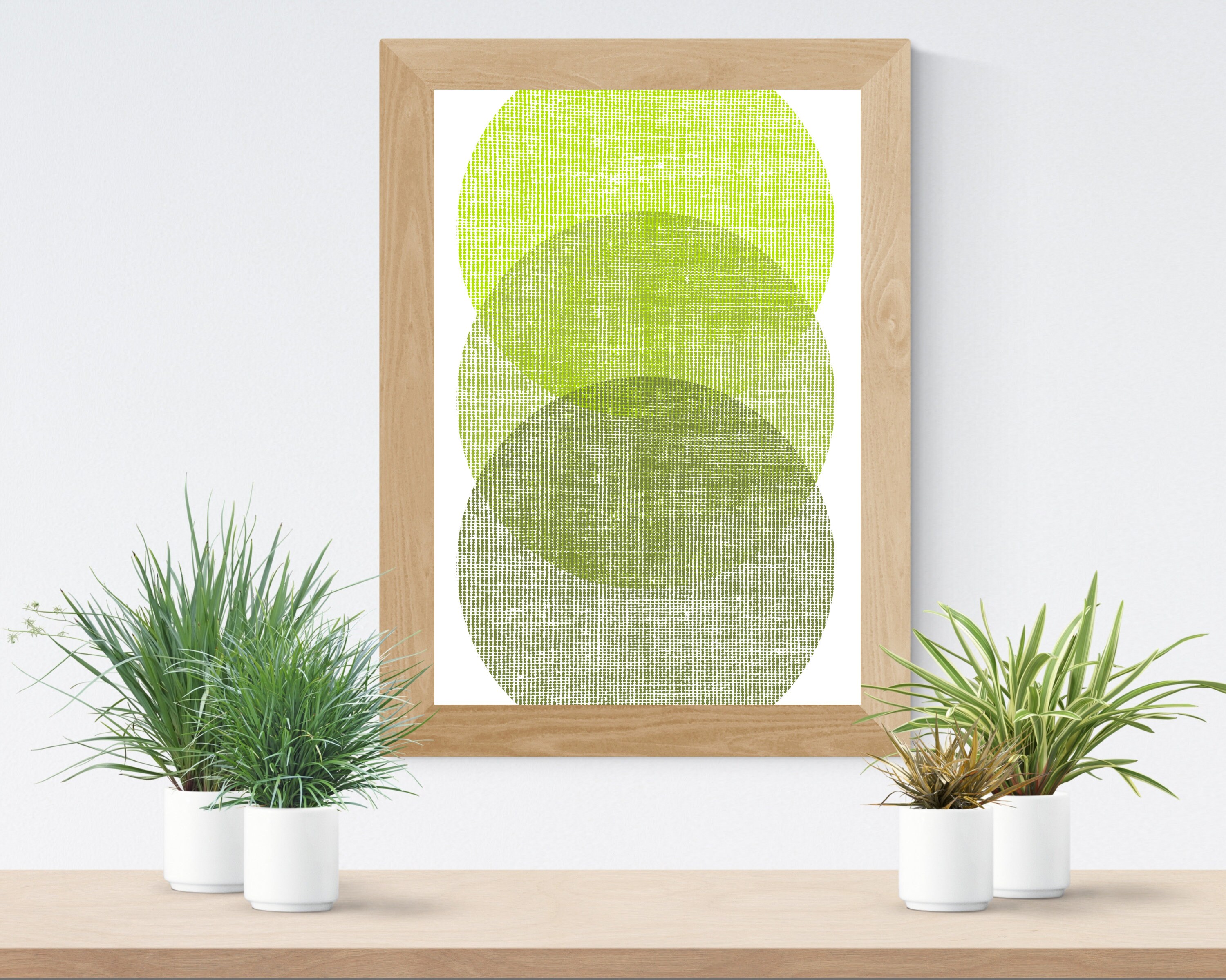 Green Abstract Print Green Wall Art Green Printable Wall Etsy
