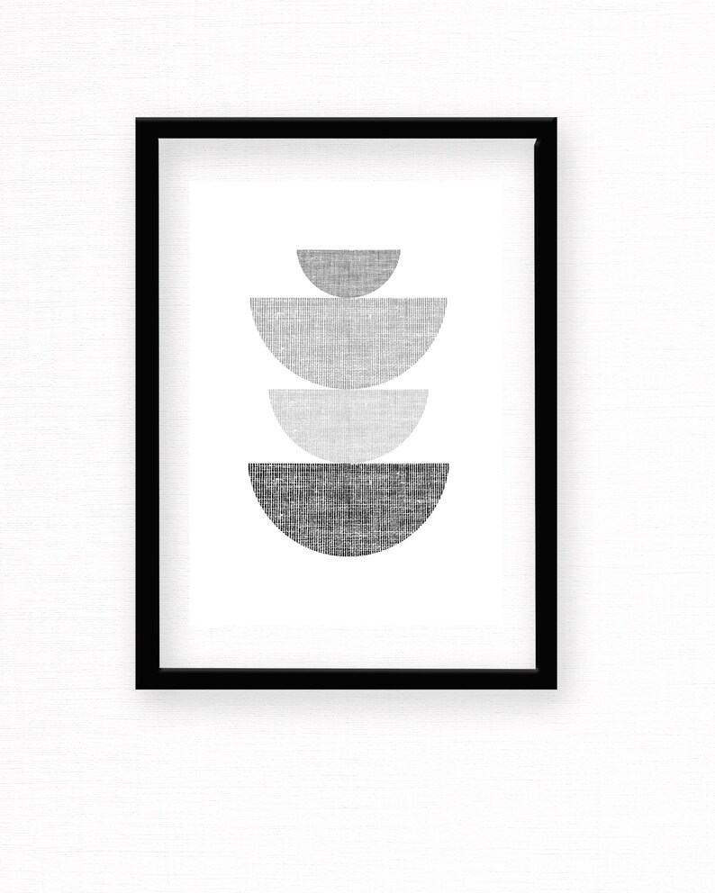 Boho Grey Wall Art Boho Gray Digital Print Minimalist Art Etsy