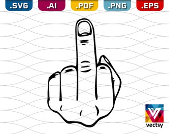 Download Flip Off Finger Svg Cut Files Free Download : Middle ...