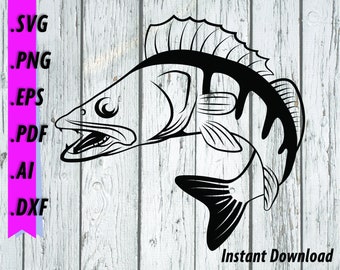 Download Walleye Fish Svg Etsy
